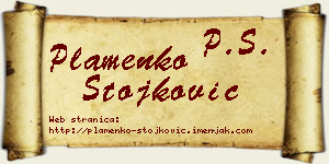 Plamenko Stojković vizit kartica